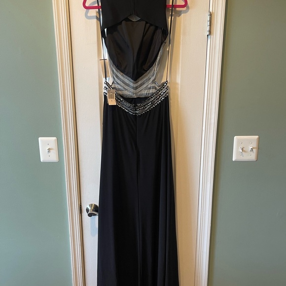 Blondie Black Formal Dress Backless Size 9 NWT - Picture 5 of 10